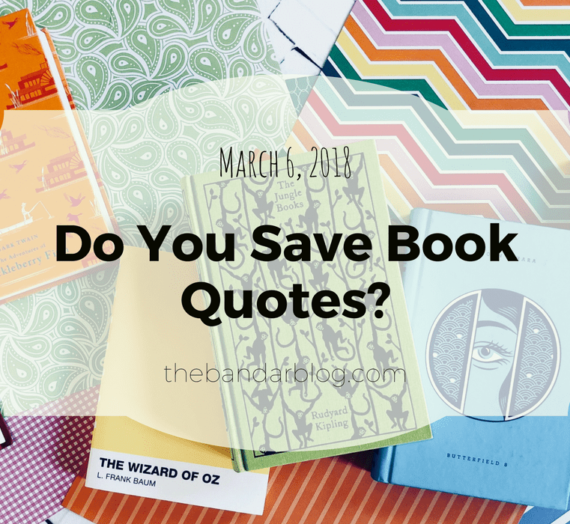 Do You Save Book Quotes?