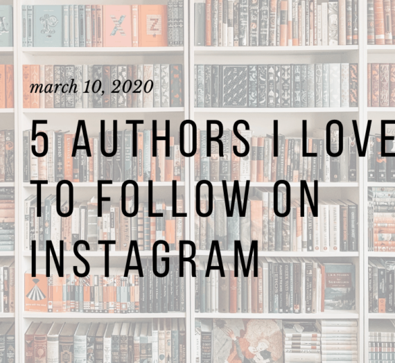 5 Authors I Love to Follow on Instagram